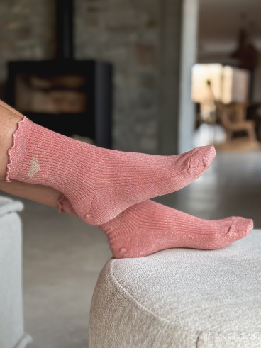 Chaussettes Henria - Rose