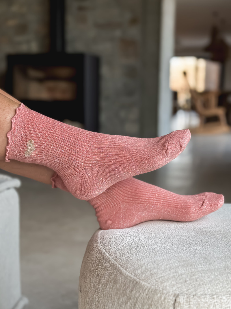 Chaussettes Henria - Rose