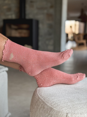 Chaussettes Henria - Rose