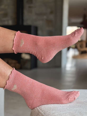 Chaussettes Henria - Rose