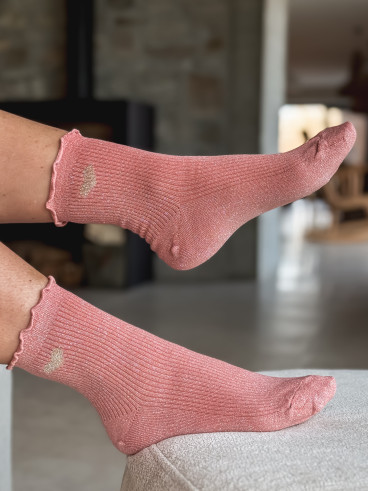 Chaussettes Henria - Rose