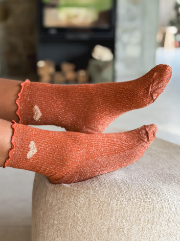 Chaussettes Henria - Terracotta