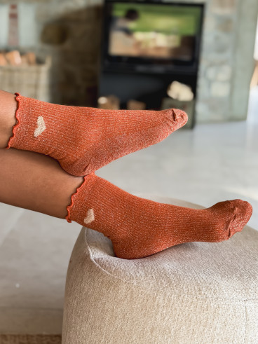 Chaussettes Henria - Terracotta Chaussettes Henria - Terracotta