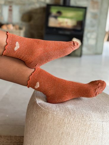 Chaussettes Henria - Terracotta Chaussettes Henria - Terracotta