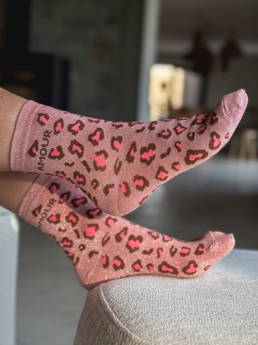 Chaussettes Amalia - Rose