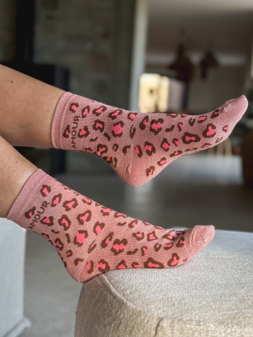 Chaussettes Amalia - Rose