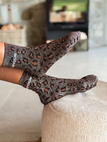 Chaussettes Amalia - Chocolat Chaussettes Amalia - Chocolat