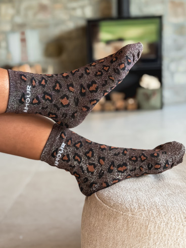 Chaussettes Amalia - Chocolat Chaussettes Amalia - Chocolat