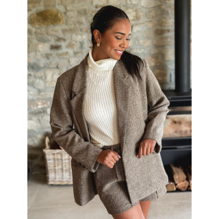 Blazer à motifs Zazou - Café