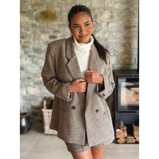 Blazer à motifs Zazou - Café
