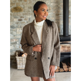 Blazer à motifs Zazou - Café