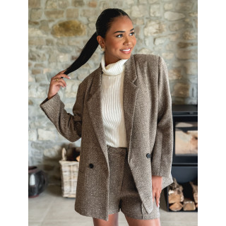 Blazer à motifs Zazou - Café