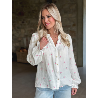 Chemisier Emelianna - Blanc