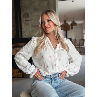 Chemisier Emelianna - Blanc