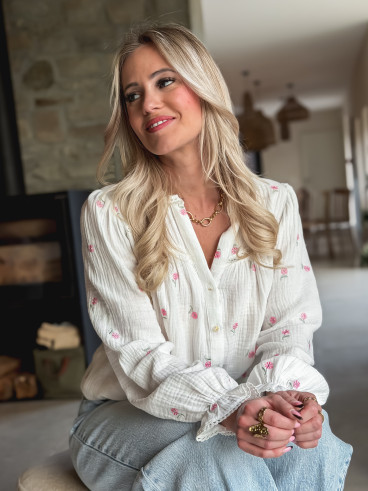 Chemisier Emelianna - Blanc