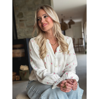 Chemisier Emelianna - Blanc