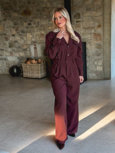 Combinaison pantalon Marla - Bordeaux