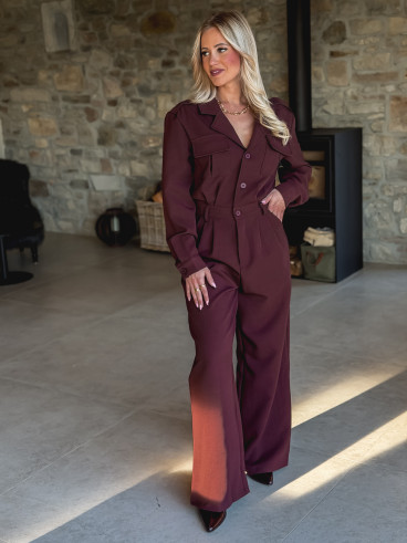 Combinaison pantalon Marla - Bordeaux