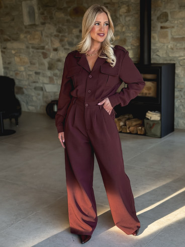 Combinaison pantalon Marla - Bordeaux