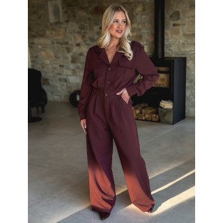 Combinaison pantalon Marla - Bordeaux