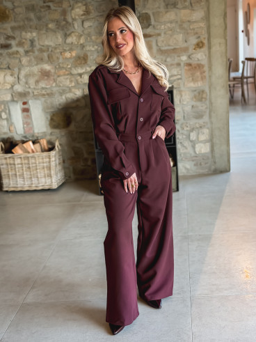 Combinaison pantalon Marla - Bordeaux