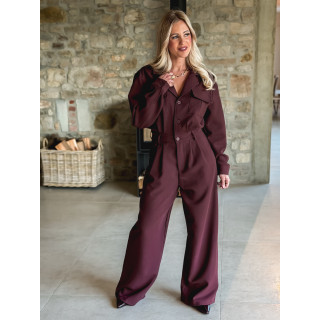 Combinaison pantalon Marla - Bordeaux