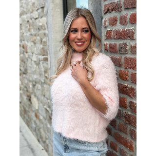 Pull fausse fourrure Kellie - Rose