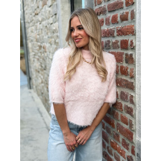 Pull fausse fourrure Kellie - Rose