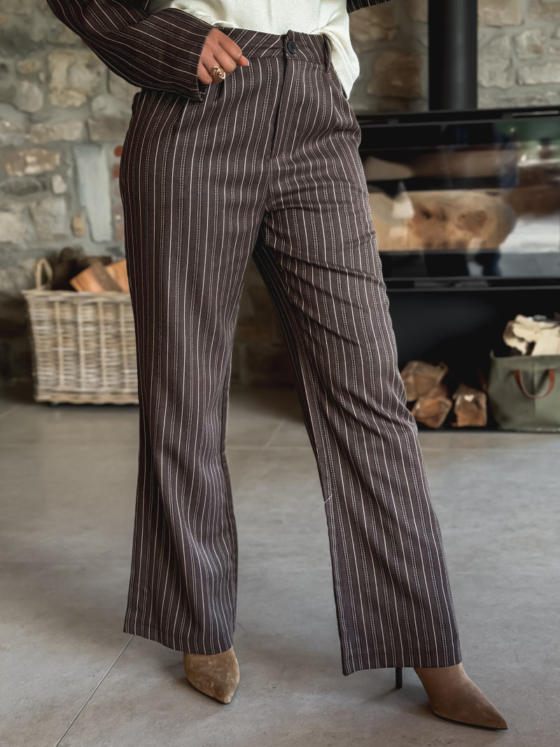 Pantalon Amélia - Chocolat Pantalon Amélia - Chocolat