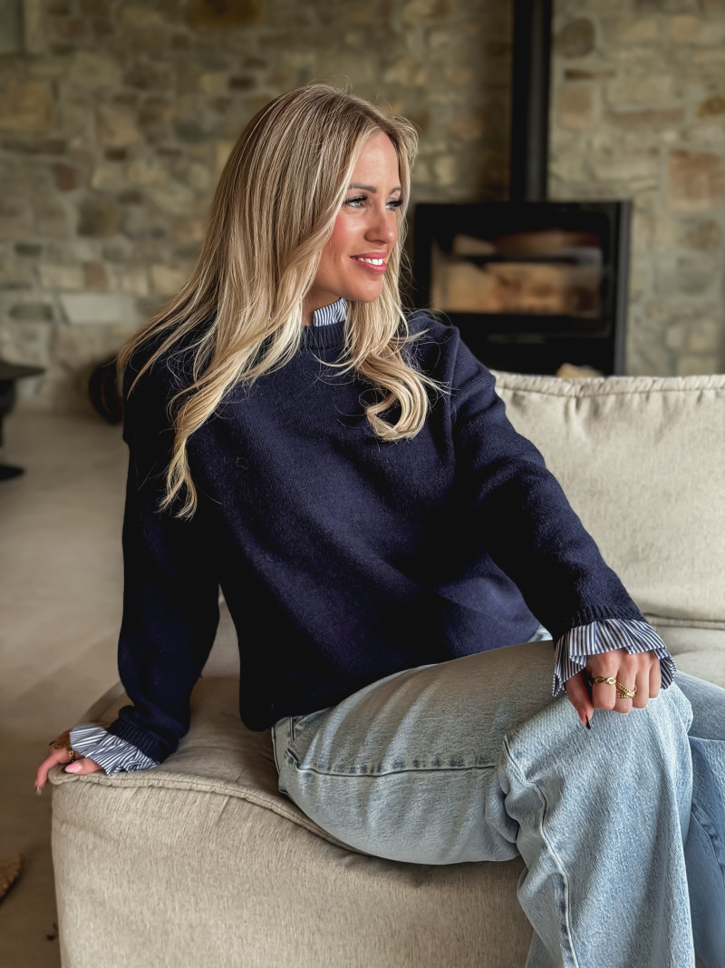 Pull Mora - Bleu marine