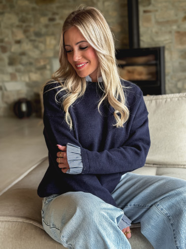 Pull Mora - Bleu marine