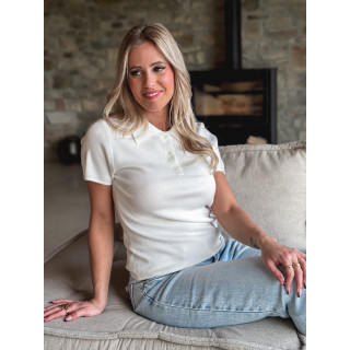 Polo Octavie - Blanc