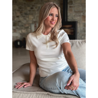 Polo Octavie - Blanc