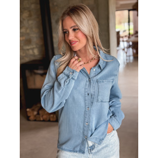 Chemise en jeans Asha - Bleu clair
