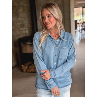Chemise en jeans Asha - Bleu clair