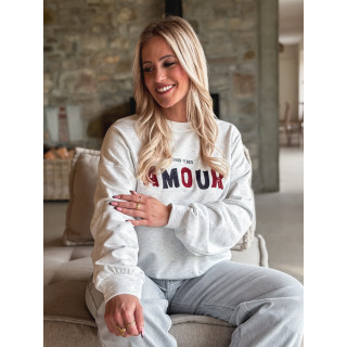 Pull "Amour" - Gris