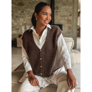 Gilet Arielle - Chocolat