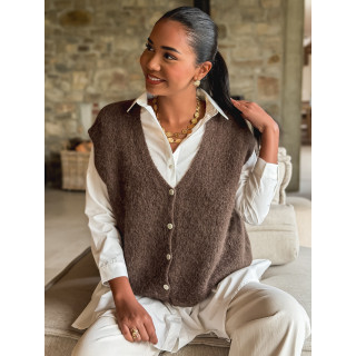 Gilet Arielle - Chocolat