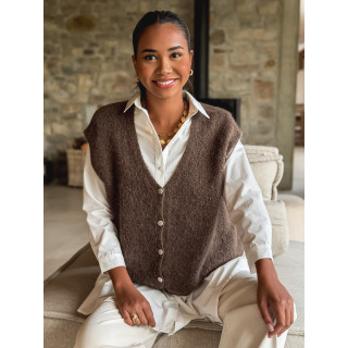 Gilet Arielle - Chocolat