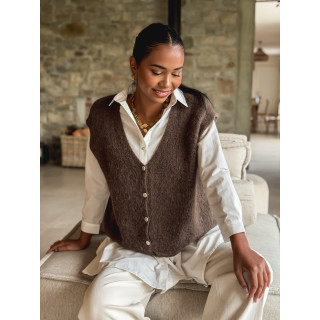 Gilet Arielle - Chocolat