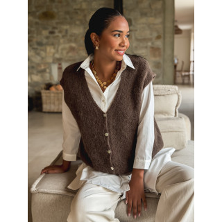 Gilet Kamélia - Chocolat