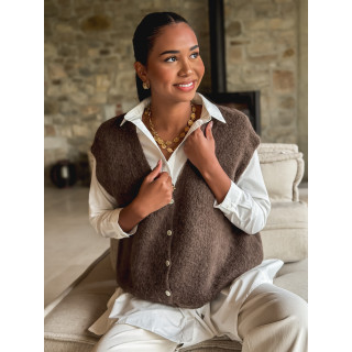 Gilet Arielle - Chocolat