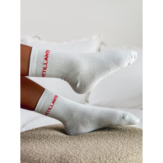 Chaussettes "Petillante" - Blanc