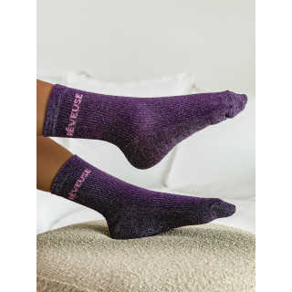 Chaussettes " Réveuse " - Violet