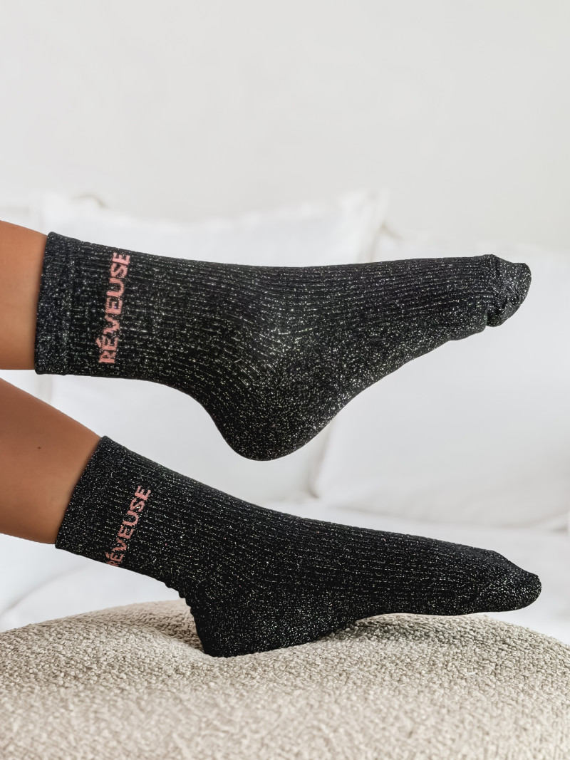 Chaussettes " Réveuse " - Noir