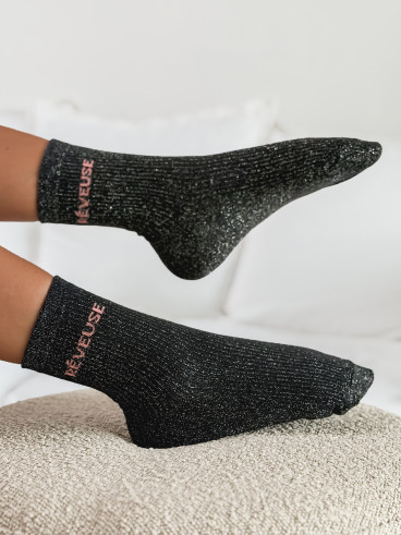 Chaussettes " Réveuse " - Noir