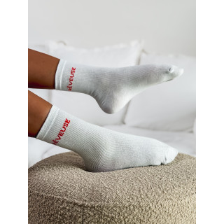 Chaussettes " Réveuse " - Blanc