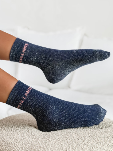 Chaussettes "Petillante" - Bleu