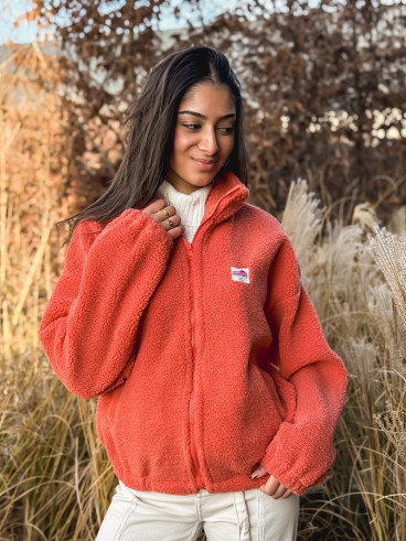 Gilet teddy Pinta - Orange