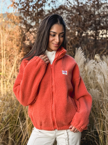 Gilet teddy Pinta - Orange